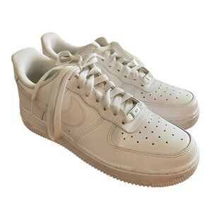 Nike Air Force 1 Low Sneakers Womens Size 8.5 White Athletic Shoes 315115-112